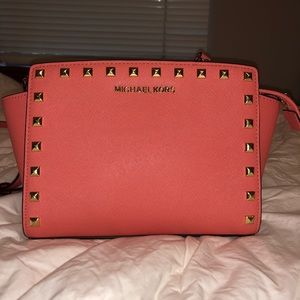 Small Michael Kors Studded Crossbody Purse